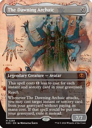 The Dawning Archaic (Borderless) (SOS-289) - Secrets of Strixhaven Foil、Wizards of the Coast、kayou