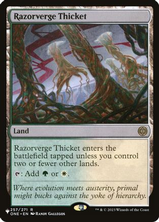 Razorverge Thicket (LIST-257/271) - The List Reprints、Wizards of the Coast、kayou