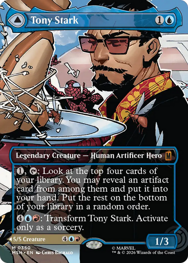Tony Stark // The Invincible Iron Man (Borderless Scene) | Marvel Super Heroes、Magic: The Gathering、kayou