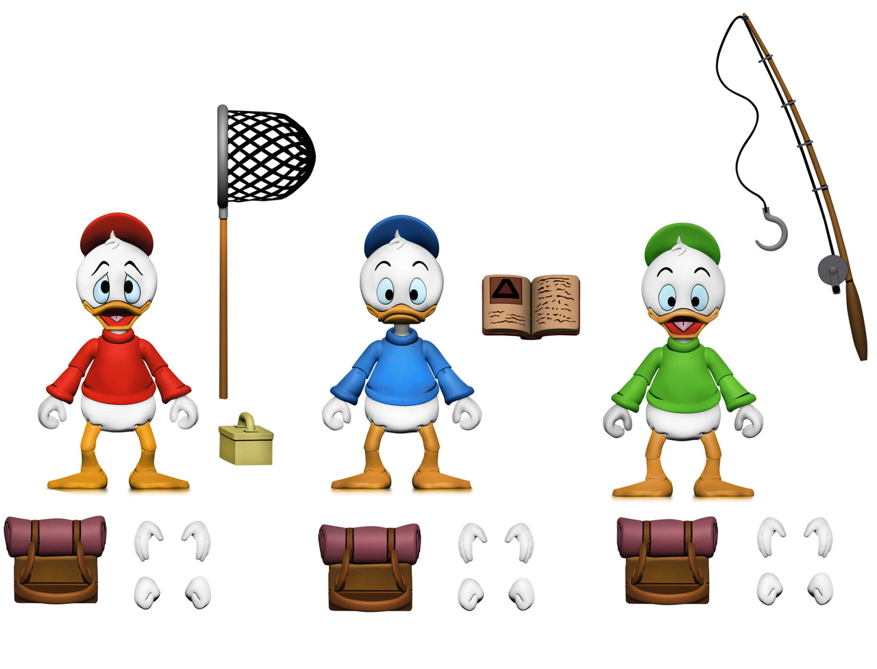 NECA DuckTales Huey, Dewey & Louie Action Figure 3-Pack Ultimate Version (Pre-Order ships October)、ToyWiz、kayou