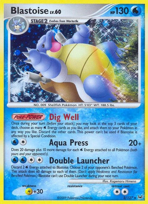 Pokemon Platinum Holo Rare Blastoise #2、ToyWiz、kayou