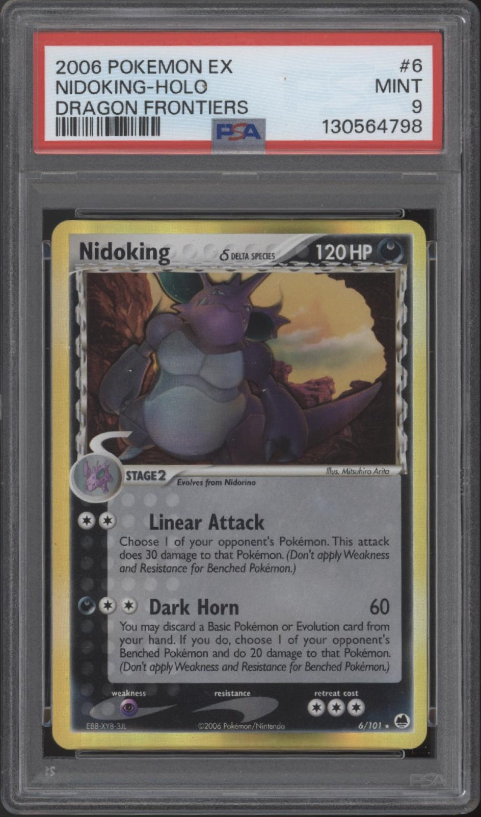 Nidoking Pokemon Draft Frontiers Holo #6 PSA 9、Collector Store LLC Gaming、kayou