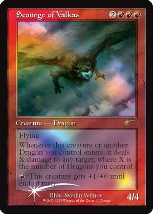 Scourge of Valkas (Retro Frame) (MFP-002) - Secret Lair Drop Series Foil、Wizards of the Coast、kayou