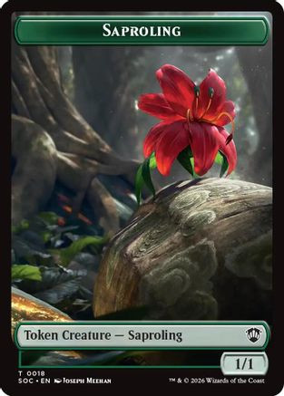 Saproling // Pest (0023) Double-Sided Token (SOC-18 // 23) - Commander: Secrets of Strixhaven、Wizards of the Coast、kayou