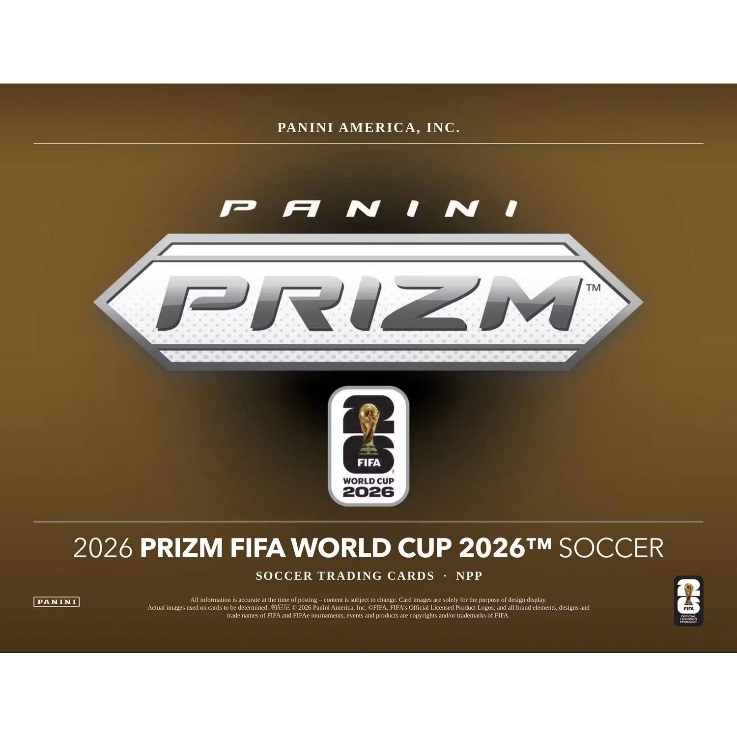 2026 Panini Prizm FIFA World Cup Soccer Blaster Box (Yellow, Purple, Blue & White Prizms!)、Panini、kayou