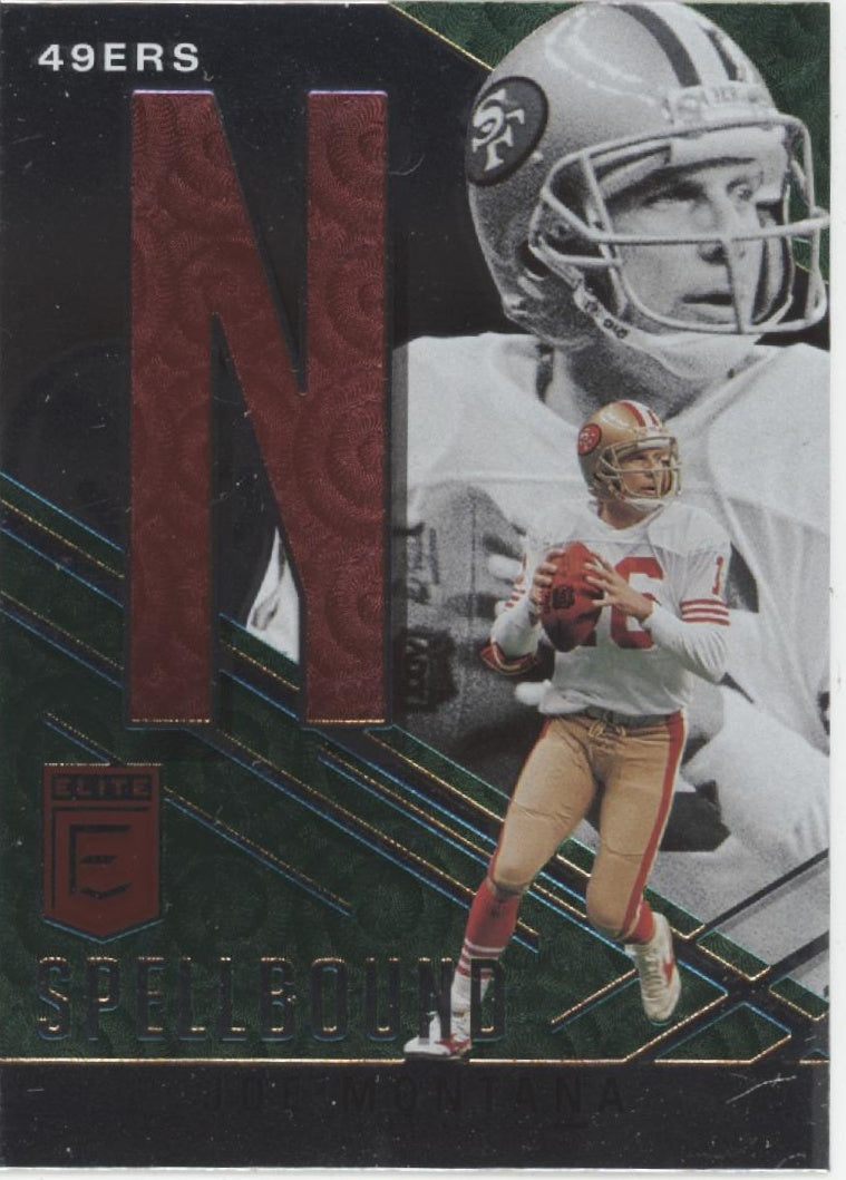 Joe Montana 2021 Panini Donruss Elite Spellbound 