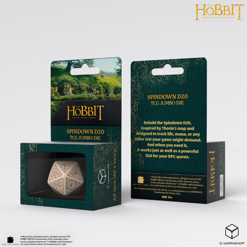 The Hobbit Spindown D20 - Terra TCG Jumbo Die、Q Workshop、kayou