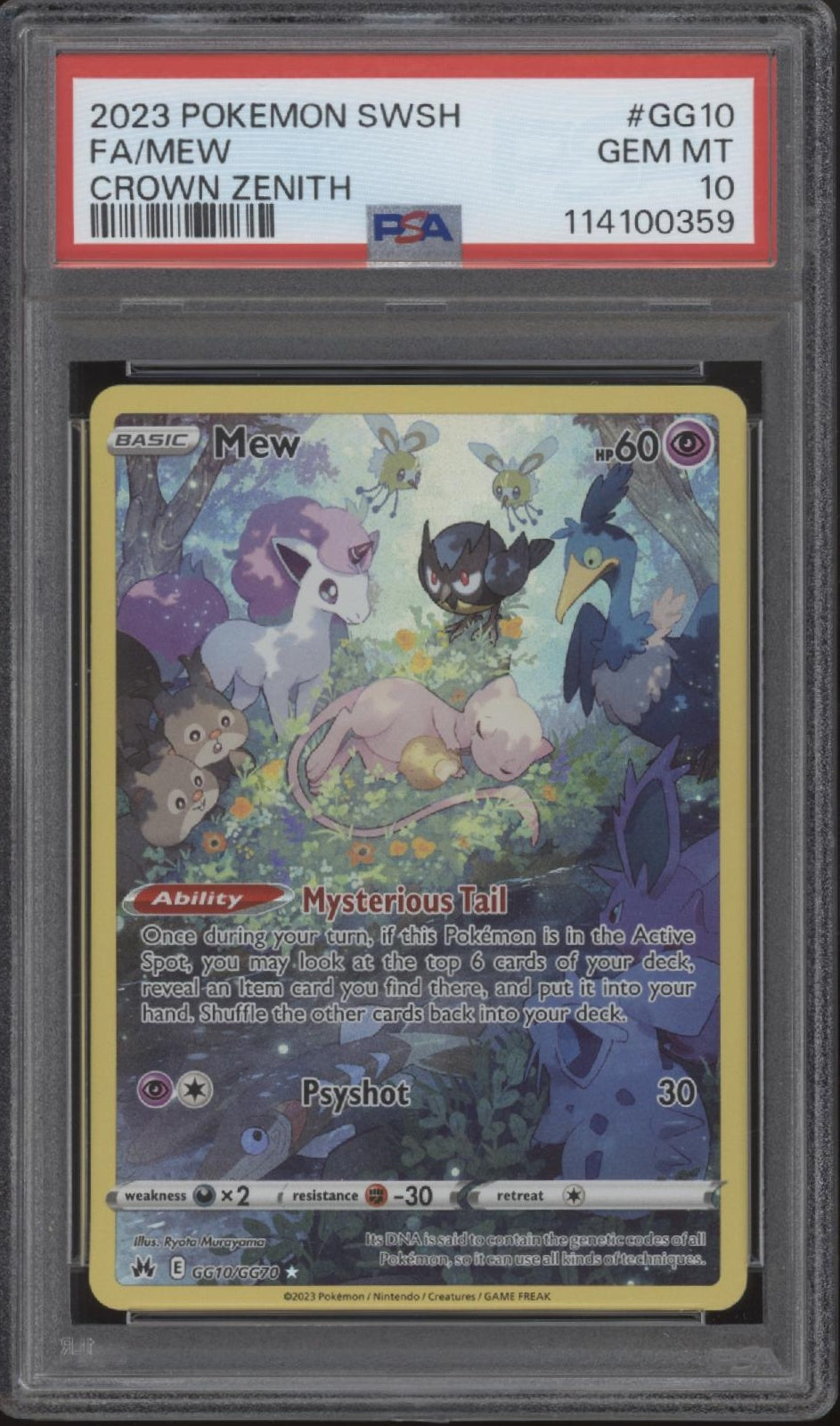 Mew Pokemon Crown Zenith Full Art #GG10 PSA 10、Collector Store LLC Gaming、kayou