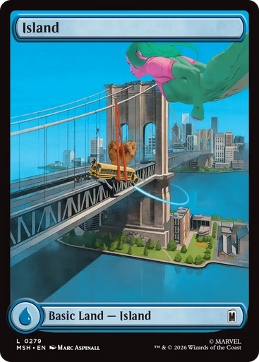 Island (#279) (Full Art Foil) | Marvel Super Heroes、Magic: The Gathering、kayou