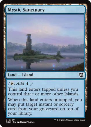 Mystic Sanctuary (SOC-388) - Commander: Secrets of Strixhaven、Wizards of the Coast、kayou
