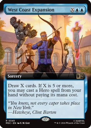 West Coast Expansion (Extended Art) (MSC-345) - Commander: Marvel Super Heroes、Wizards of the Coast、kayou