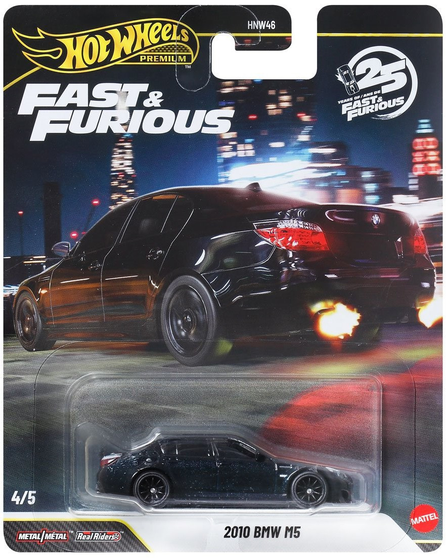 Hot Wheels Premium 25 Years of Fast & Furious 2010 BMW M5 Die Cast Car、ToyWiz、kayou