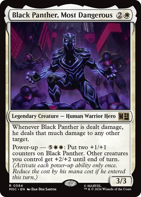 Black Panther, Most Dangerous (Foil) | Marvel Super Heroes Commander、Magic: The Gathering、kayou
