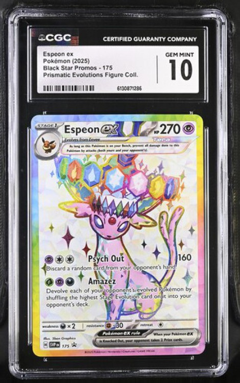 Nintendo Pokemon Black Star Promo Espeon ex SVP175 CGC 10、ToyWiz、kayou