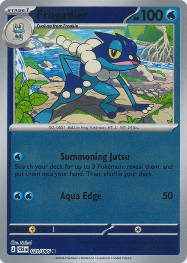 ME Chaos Rising 021/086 Frogadier (Reverse Holo)、Pokemon、kayou