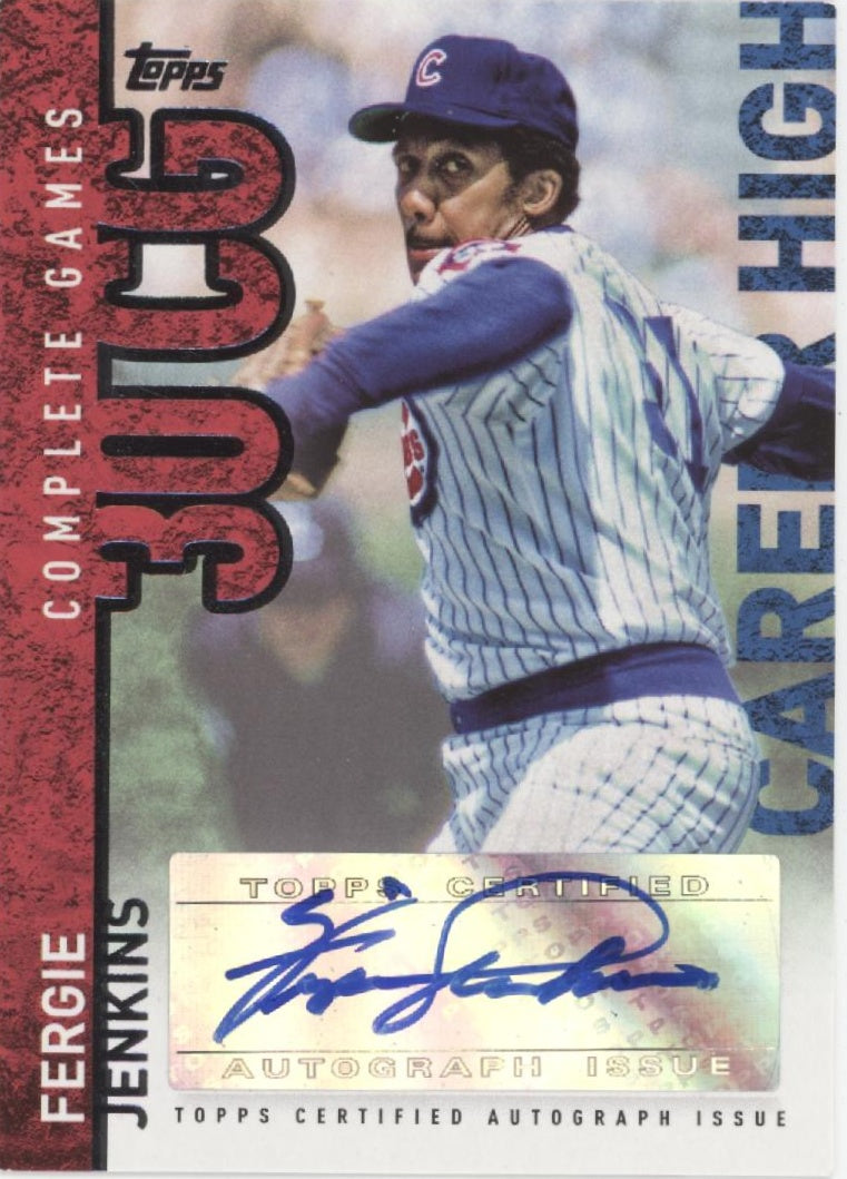 Fergie Jenkins 2015 Topps Career High Auto #CH-FJ、Collector Store LLC、kayou