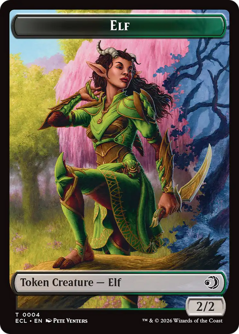 Lorwyn Eclipsed - Elf Token | Lorwyn Eclipsed、Magic: The Gathering、kayou