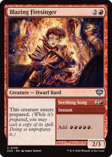 Blazing Firesinger // Seething Song (Foil) | Secrets of Strixhaven、Magic: The Gathering、kayou