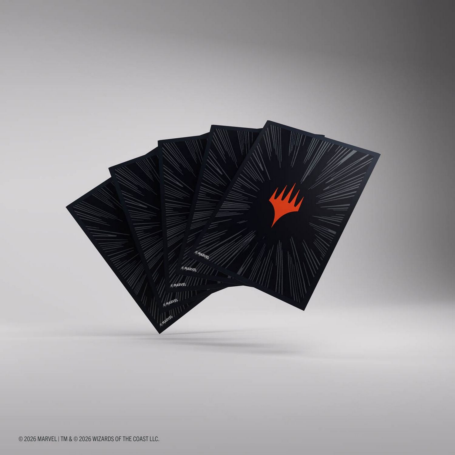 Gamegenic: Magic the Gathering | Marvel Super Heroes Premium Double Sleeving Pack 100 (Comic Burst Black)、Gamegenic、kayou