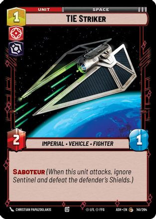 TIE Striker (141/264) - Ashes of the Empire、Fantasy Flight Games、kayou