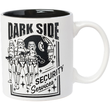 Star Wars: Dark Side Security Services - Wax Resist Ceramic Mug (20oz)、Silver Buffalo、kayou