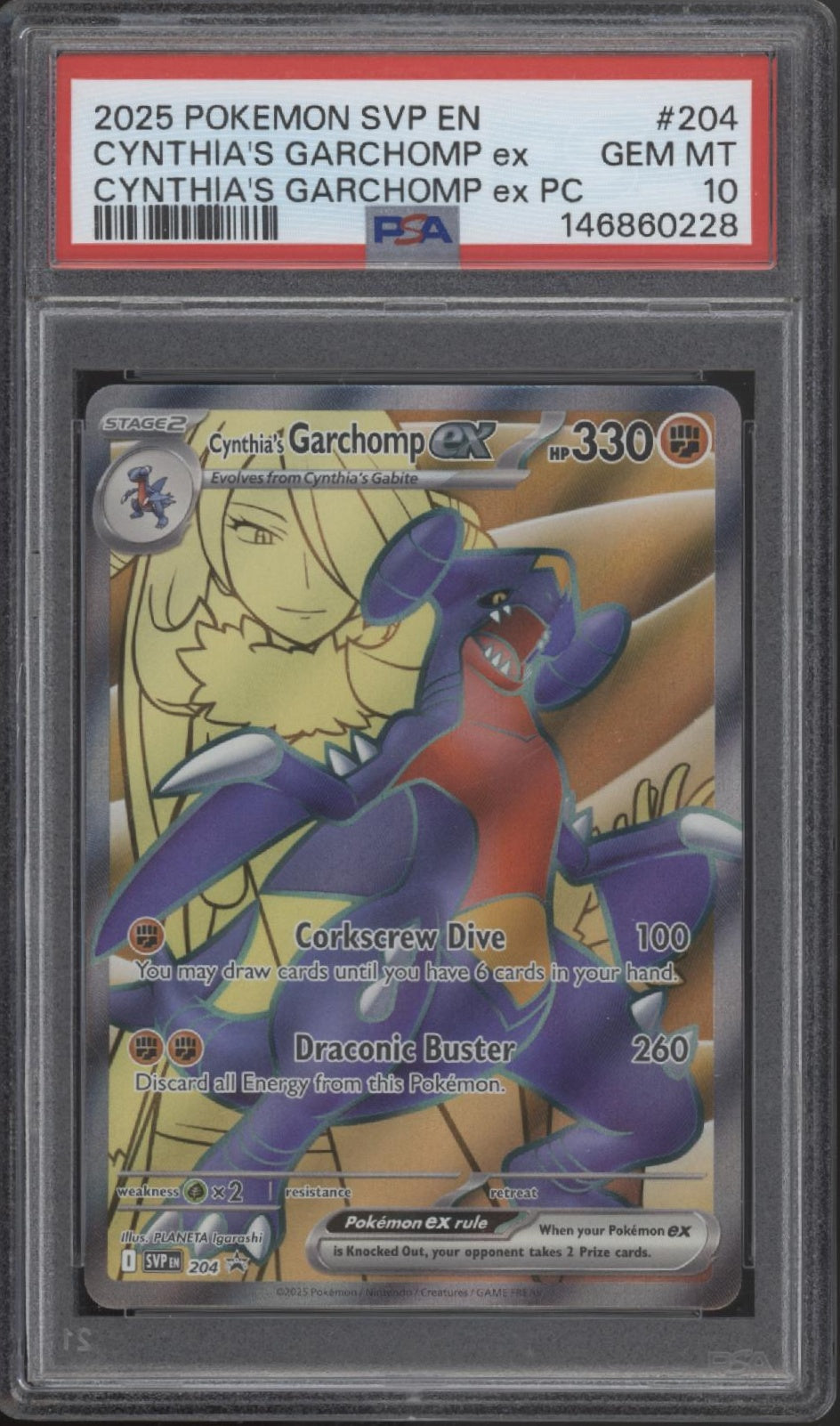 Cynthia's Garchomp ex Pokemon Premium Collection #204 PSA 10、Collector Store LLC Gaming、kayou