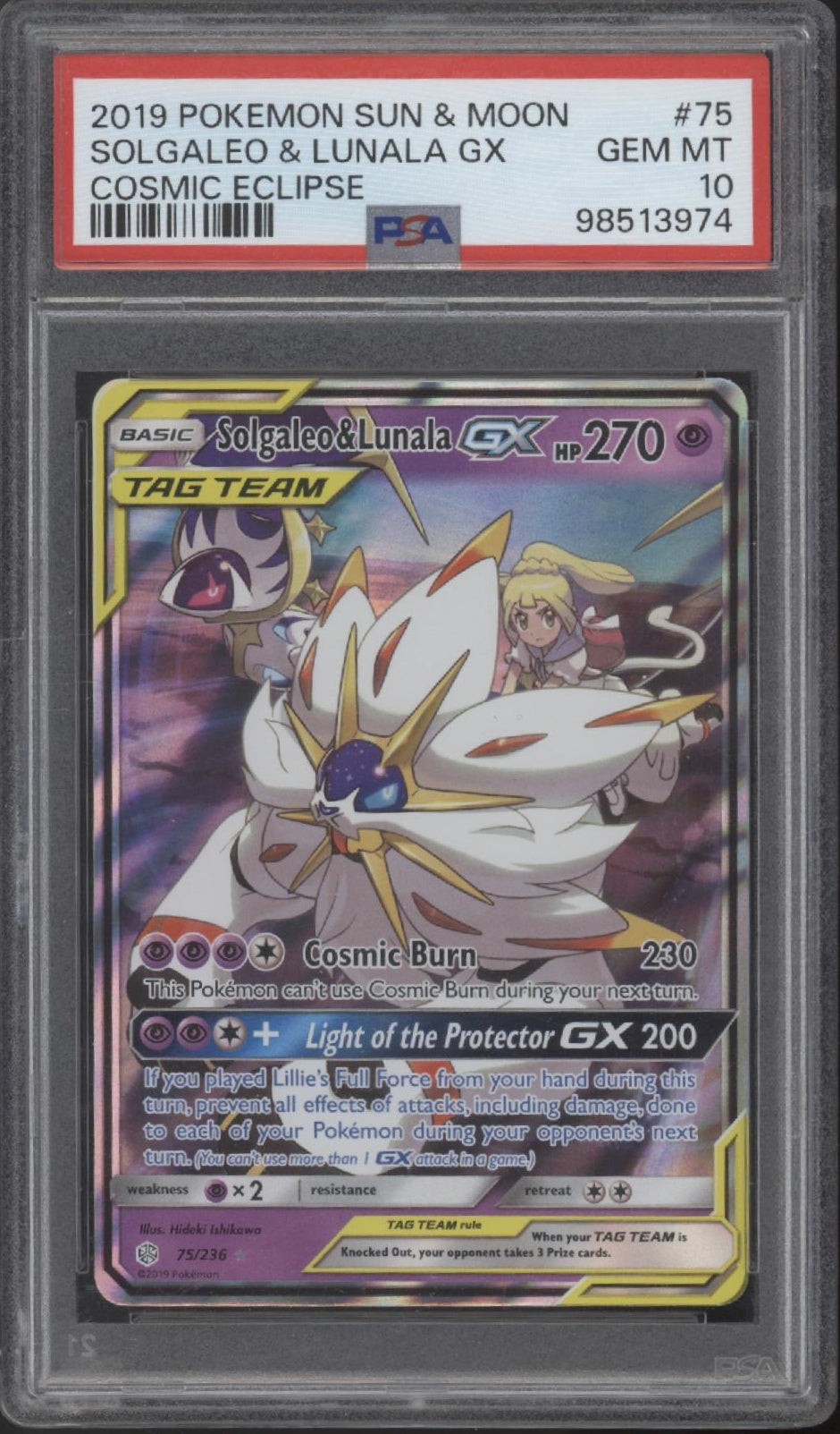 Solgaleo & Lunala GX Pokemon Cosmic Eclipse #75 PSA 10 #2、Collector Store LLC Gaming、kayou