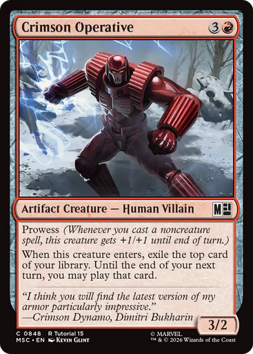 Crimson Operative (Tutorial) | Marvel Super Heroes Commander、Magic: The Gathering、kayou