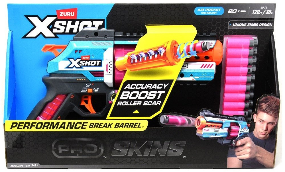X-Shot Pro Skins Performance Break Barrel Blaster、ToyWiz、kayou