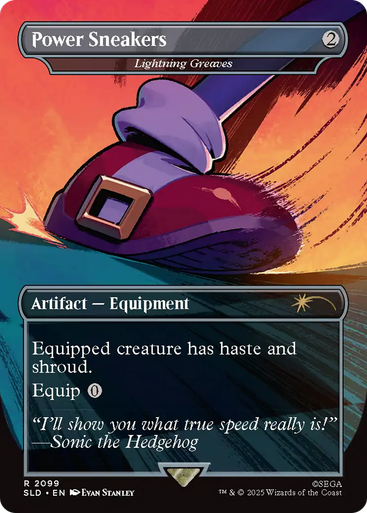 Lightning Greaves Power Sneakers (Secret Lair - Sonic: Turbo Gear) | Secret Lair Drops、Magic: The Gathering、kayou