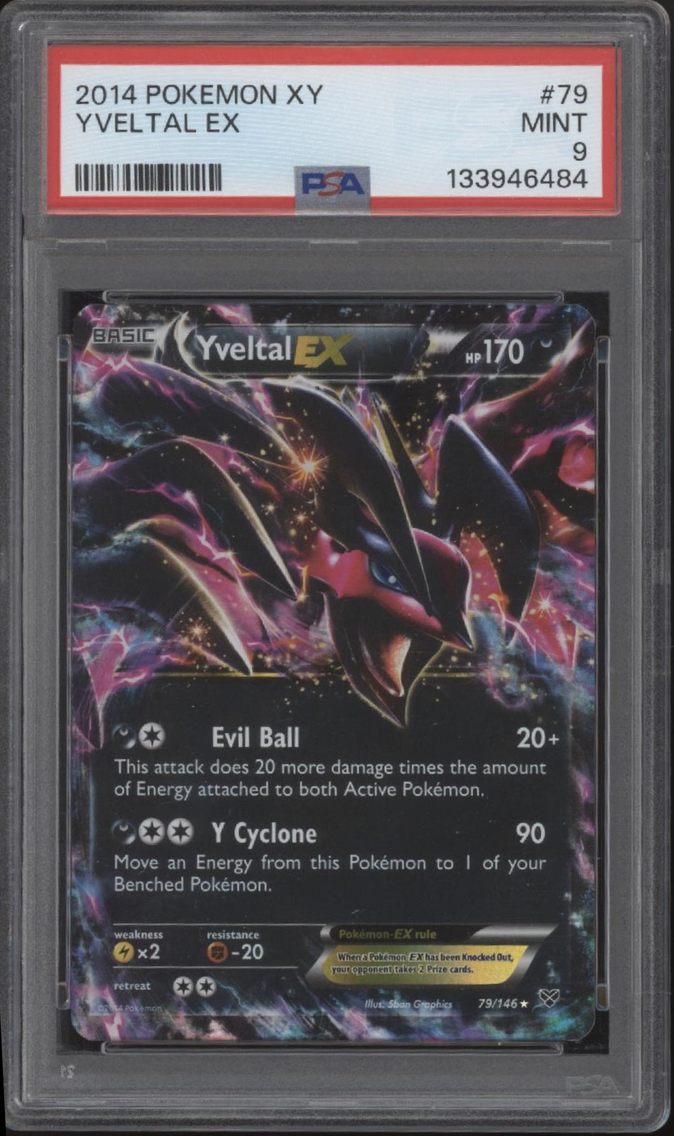 Yveltal ex Pokemon XY #79 PSA 9、Collector Store LLC Gaming、kayou