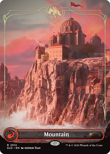 Mountain (Secret Lair - Dungeons & Dragons: Lands of the Forgotten Realms) | Secret Lair Drops、Magic: The Gathering、kayou