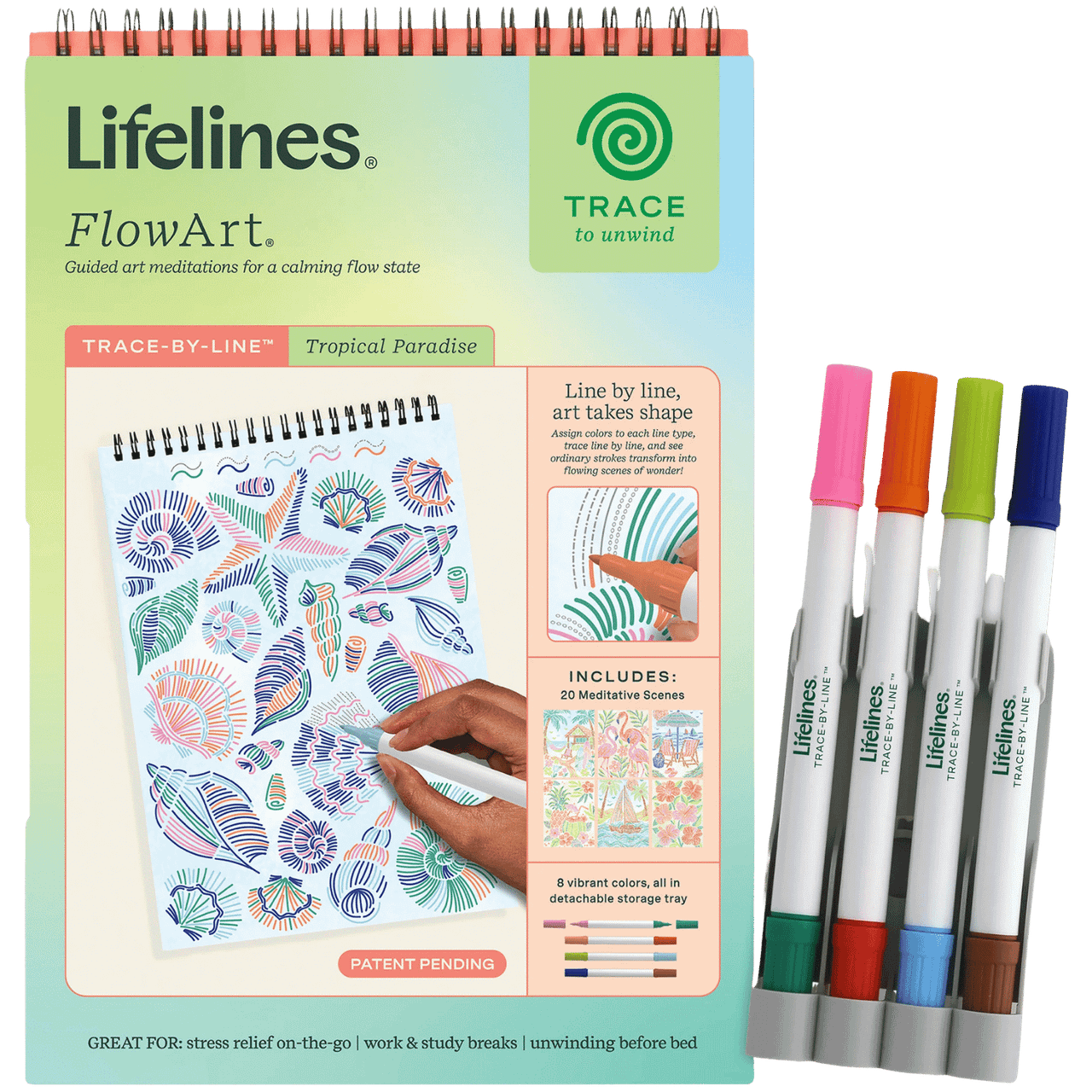Lifelines FlowArt: Trace-by-Line - Tropical Paradise、Lifelines、kayou