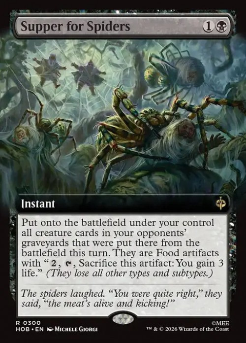 MtG The Hobbit Rare Supper for Spiders #300 Extended Art、ToyWiz、kayou
