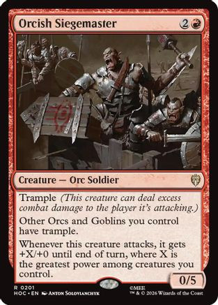Orcish Siegemaster (HOC-201) - The Hobbit: Eternal-Legal、Wizards of the Coast、kayou