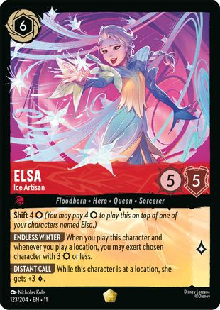 Elsa - Ice Artisan (123/204) - Winterspell Cold Foil、Ravensburger、kayou