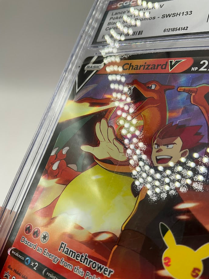 Lance's Charizard V Pokemon Celebrations Black Star Promo #SWSH133 CGC 10、Collector Store LLC Gaming、kayou
