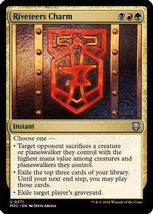 Riveteers Charm (Ripple Foil) (M3C-271) - Modern Horizons 3 Commander Foil、Wizards of the Coast、kayou