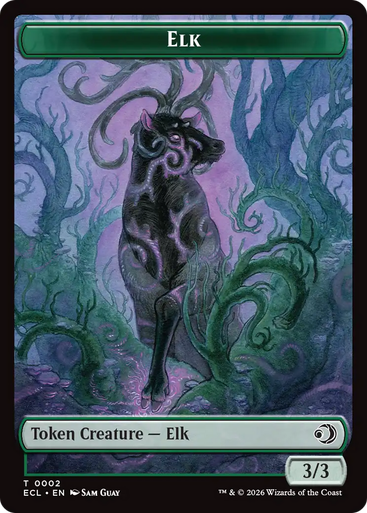 Lorwyn Eclipsed - Elk Token | Lorwyn Eclipsed、Magic: The Gathering、kayou