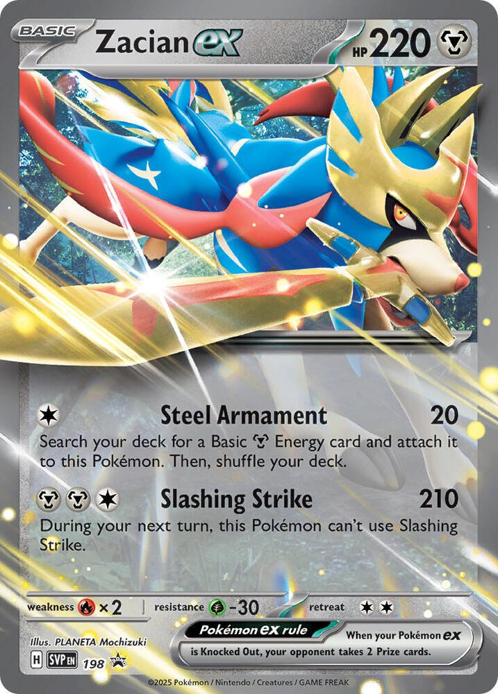 Pokemon Trading Card Game Scarlet & Violet Promos Ultra Rare Zacian ex SVP198、ToyWiz、kayou
