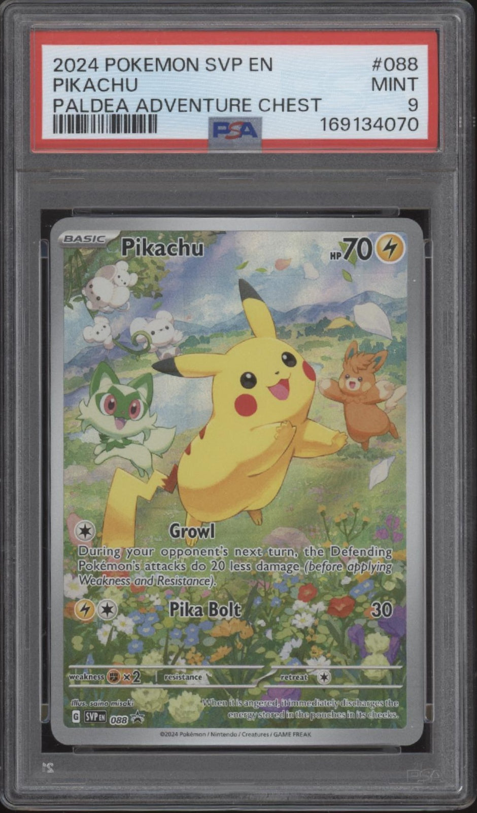Pikachu Pokemon Paldea Adventure Chest #088 PSA 9、Collector Store LLC Gaming、kayou
