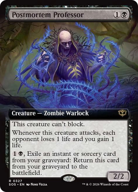 Postmortem Professor (Extended Art) | Secrets of Strixhaven、Magic: The Gathering、kayou