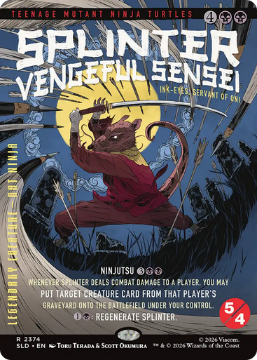 Ink-Eyes, Servant of Oni Splinter, Vengeful Sensei (Foil) (Secret Lair - Teenage Mutant Ninja Turtles: The Last Ronin) | Secret Lair Drops、Magic: The Gathering、kayou