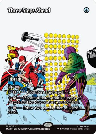 Three Steps Ahead (Borderless) (MAR-062) - Marvel Universe Eternal-Legal、Wizards of the Coast、kayou