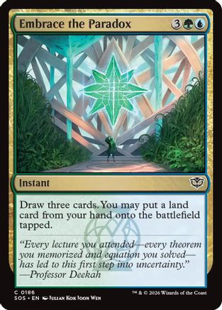 Embrace the Paradox (SOS-186) - Secrets of Strixhaven Foil、Wizards of the Coast、kayou
