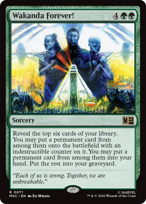 Wakanda Forever! (Surge Foil) | Marvel Super Heroes Commander、Magic: The Gathering、kayou