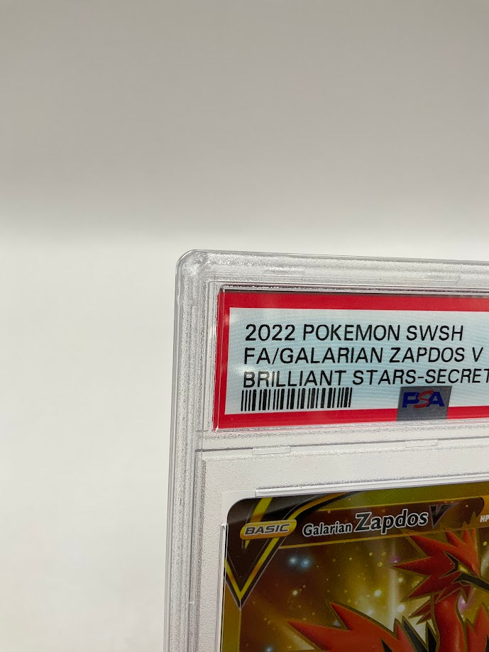 Galarian Zapdos V Pokemon Brilliant Stars Secret Full Art #182 PSA 10、Collector Store LLC Gaming、kayou