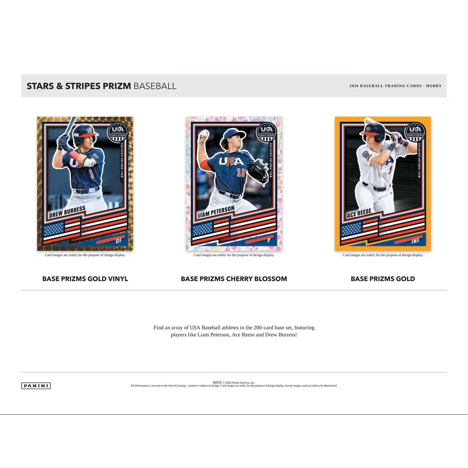 2026 Panini Stars & Stripes Prizm Baseball Hobby Box、Baseball、kayou