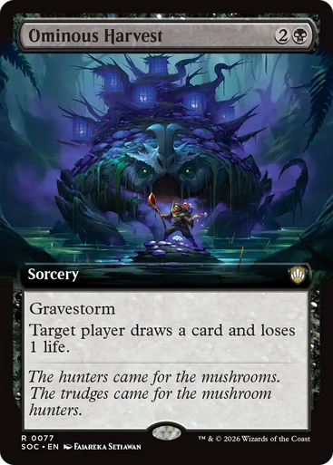 Ominous Harvest (Extended Art) | Secrets of Strixhaven Commander、Magic: The Gathering、kayou