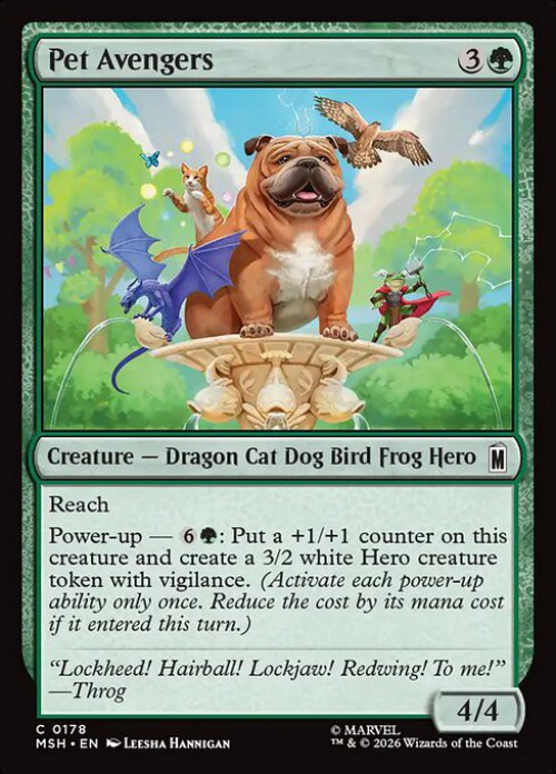 MtG Marvel Super Heroes Common Pet Avengers #178、ToyWiz、kayou